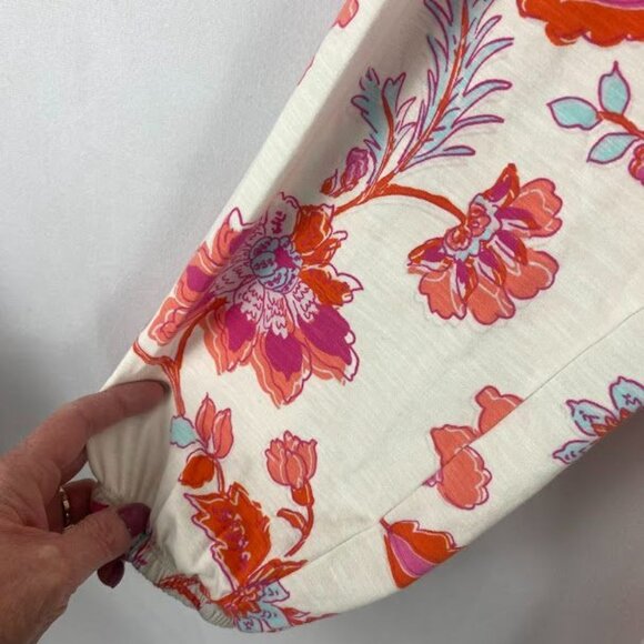 Belle By Kim Gravel Floral Print Long sleeve Blouse Women 1X. - Picture 6 of 13